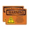 Signmission Moving Gate Can Cause Serious Injury, 10 in W x Rectangle, Plastic OS-2PACK-WS-P-710-L-12686 - alternate 1